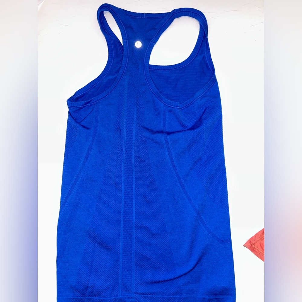lululemon swiftly tech blue racerback tank